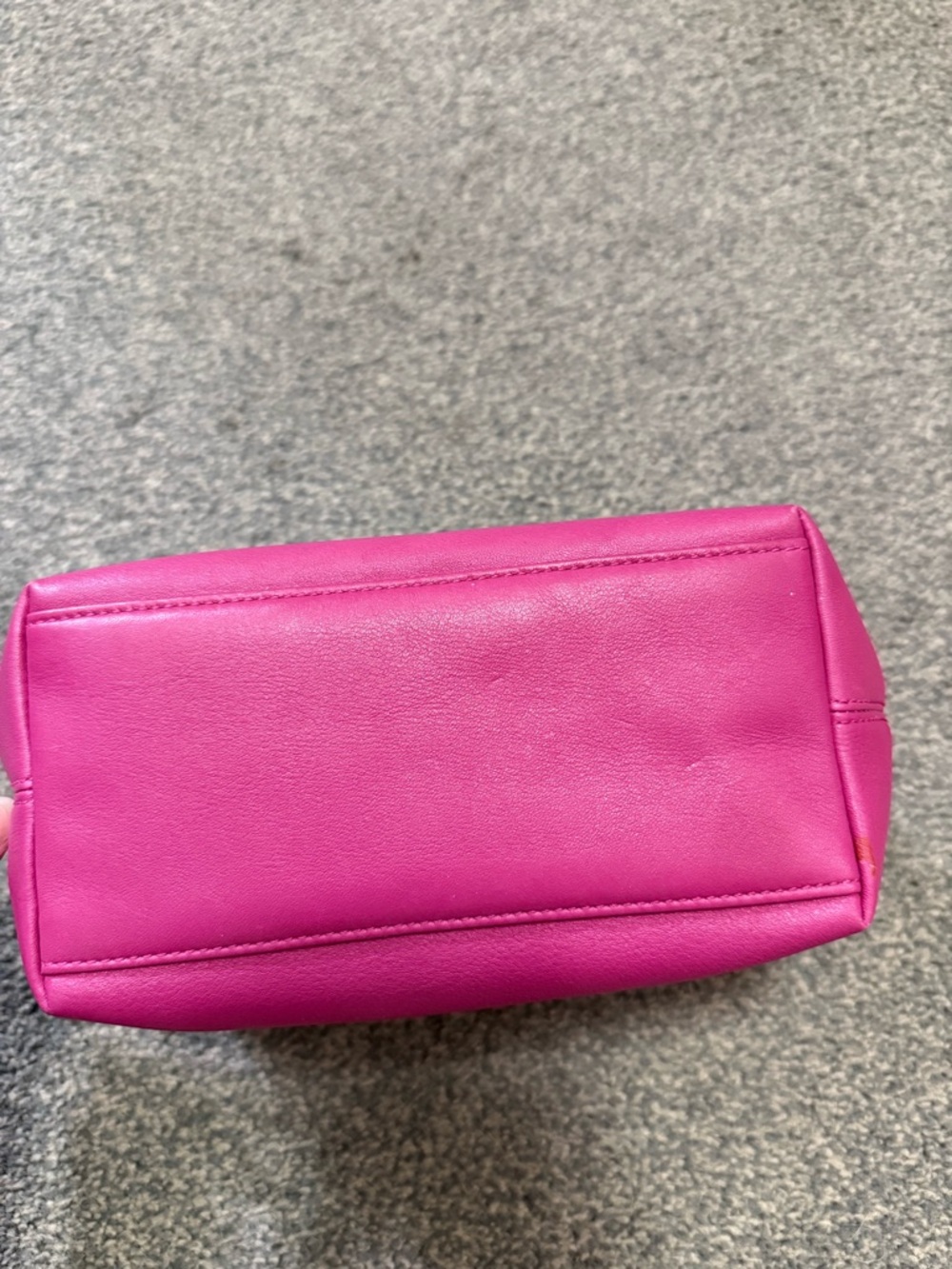 COACH 1941 DEMI LEATHERWARE FUCHSIA HOT PINK LEATHER BAGUETTE BAG - Picture 5 of 9